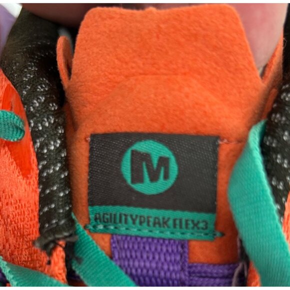 Merrell Womens Sz 8 Agility Peak Flex 3  Vibram Trail Running Shoes Colorful - Picture 10 of 12